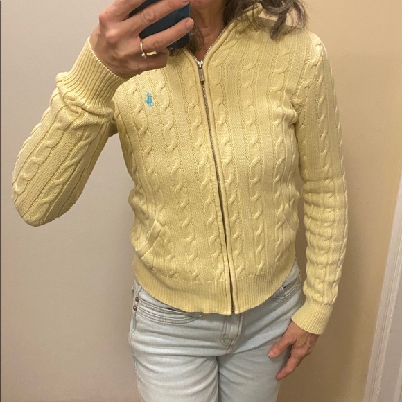 Ralph Lauren Sport Sweaters - Ralph Lauren Sport  Cable Knit Zip-Up Sweater